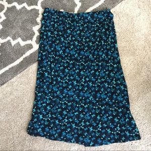 Sharon Anthony Skirts - Stretchy Floral Skirt w/Decorative Buttons Sharon Anthony Skirts - Stretchy Floral Skirt w/Decorative Buttons