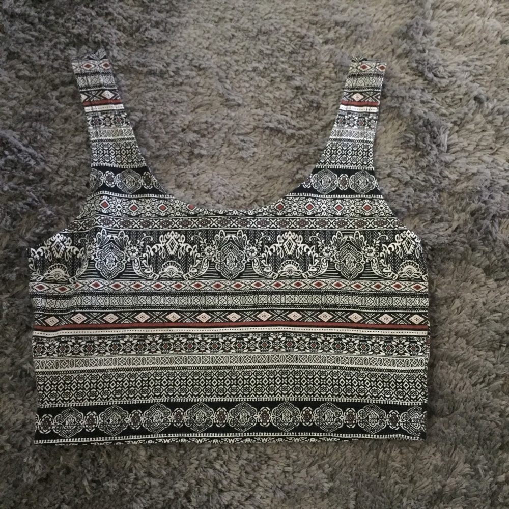 Forever 21 Pattern Crop Top