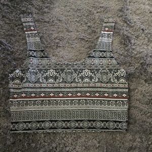 Forever 21 Pattern Crop Top