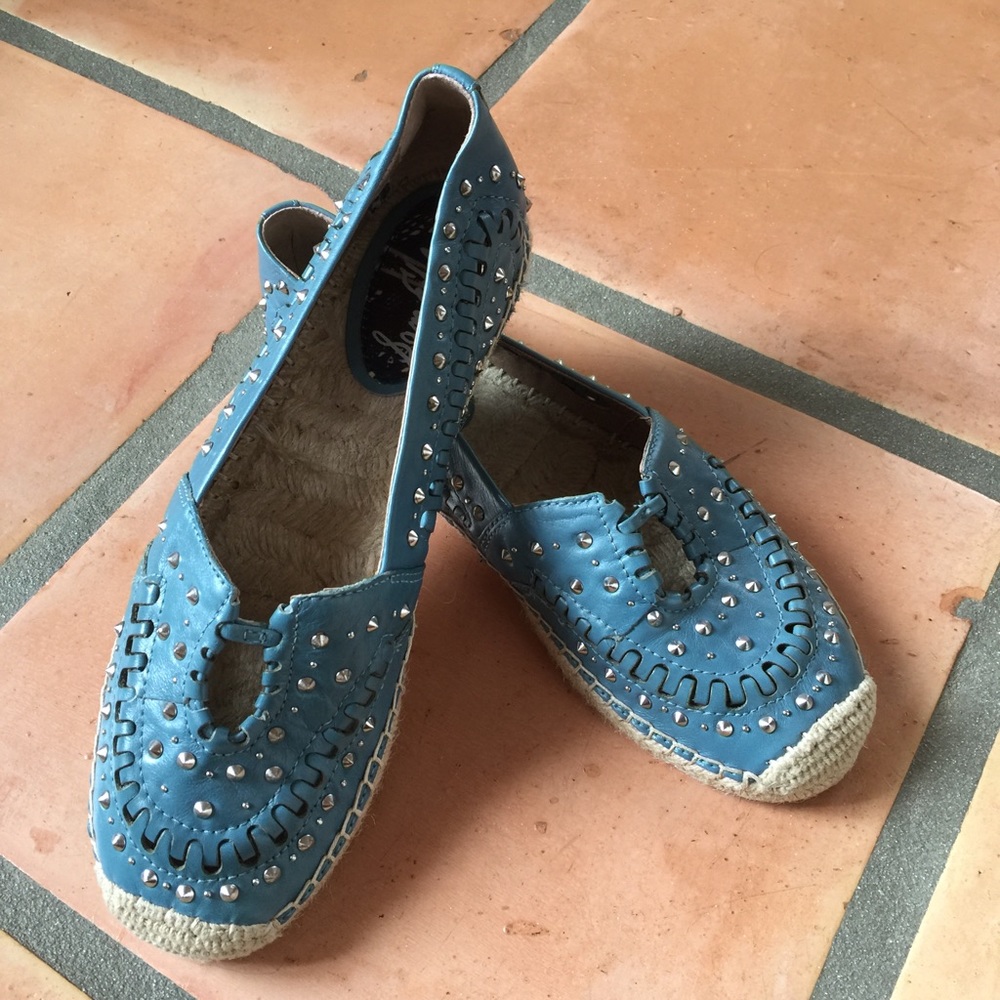 Sam Edelman Denim Blue Espadrilles NWT
