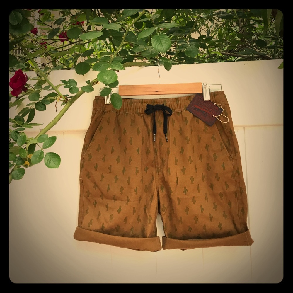 SOLD! 🌵NWT Twill Cacti Shorts🌵