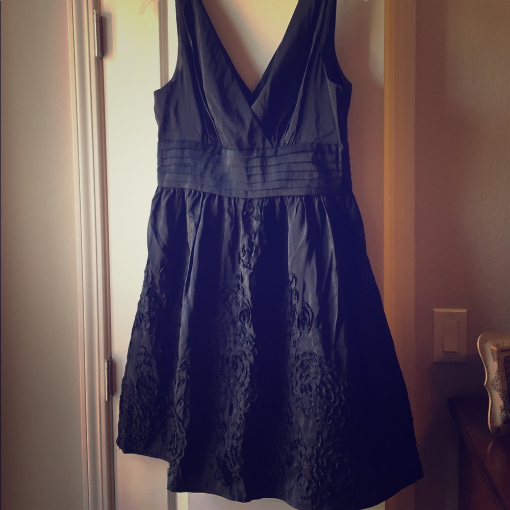 Cocktail V-Neck Black Dress