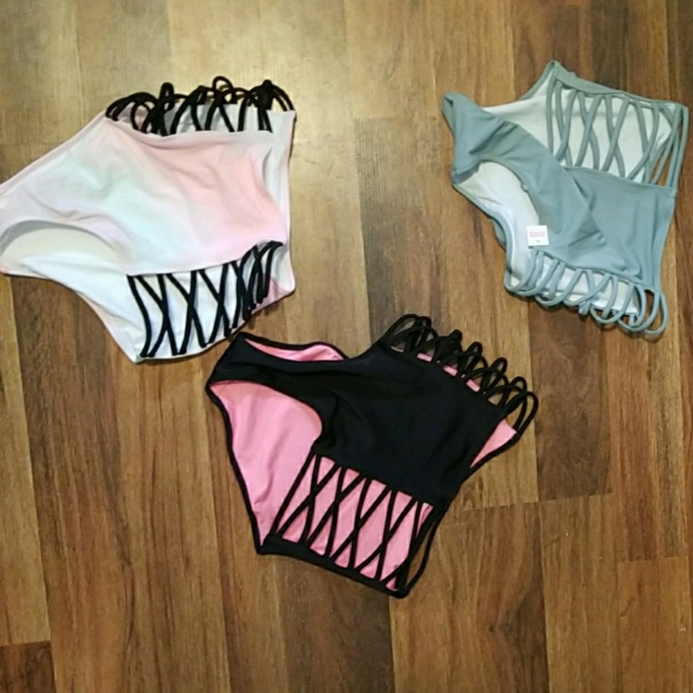 High waisted Victoria secret swim bottoms