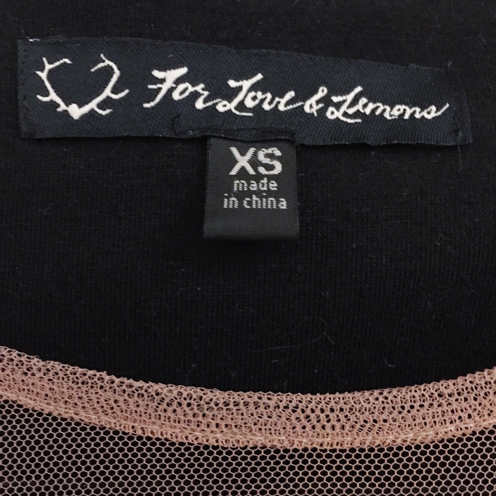 For Love and Lemons Noir Mini Dress (XS) - Picture 5 of 6