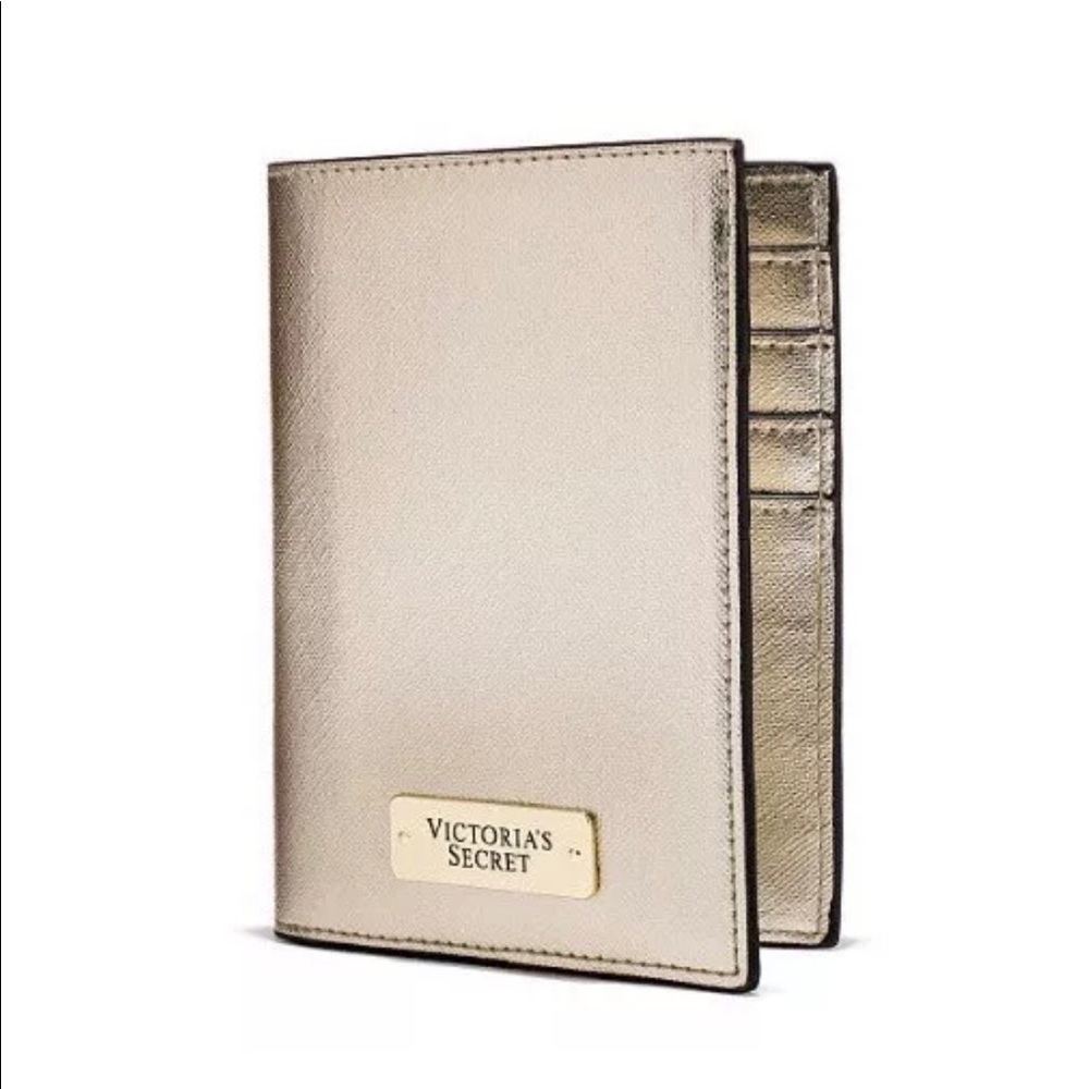 Metallic Gold Passport Cover and ID Card Holder