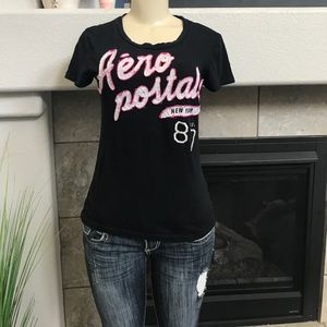 🌸black Aeropostale top size m🌸