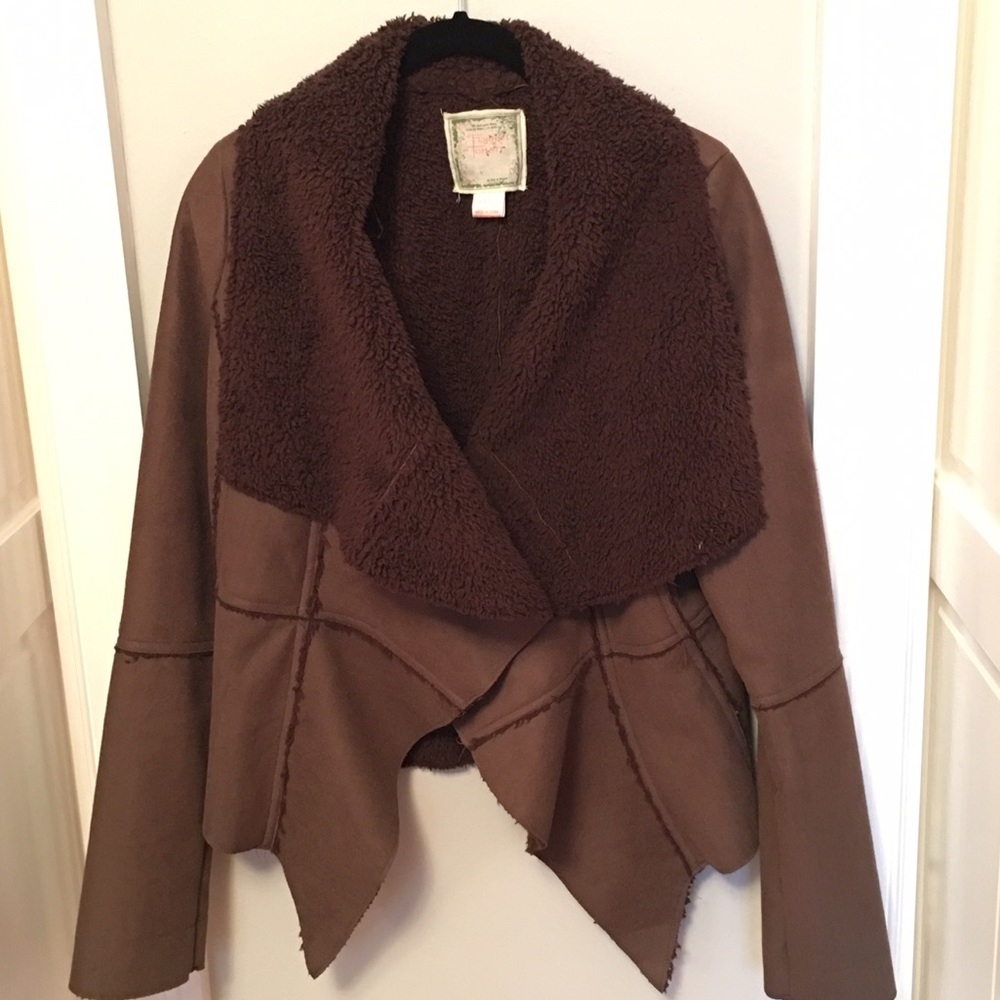 Flying Tomato brown furry jacket