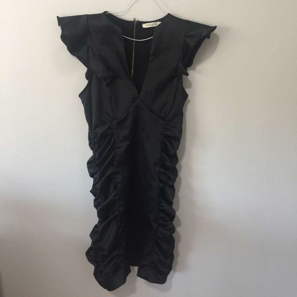 Black mid cocktail dress