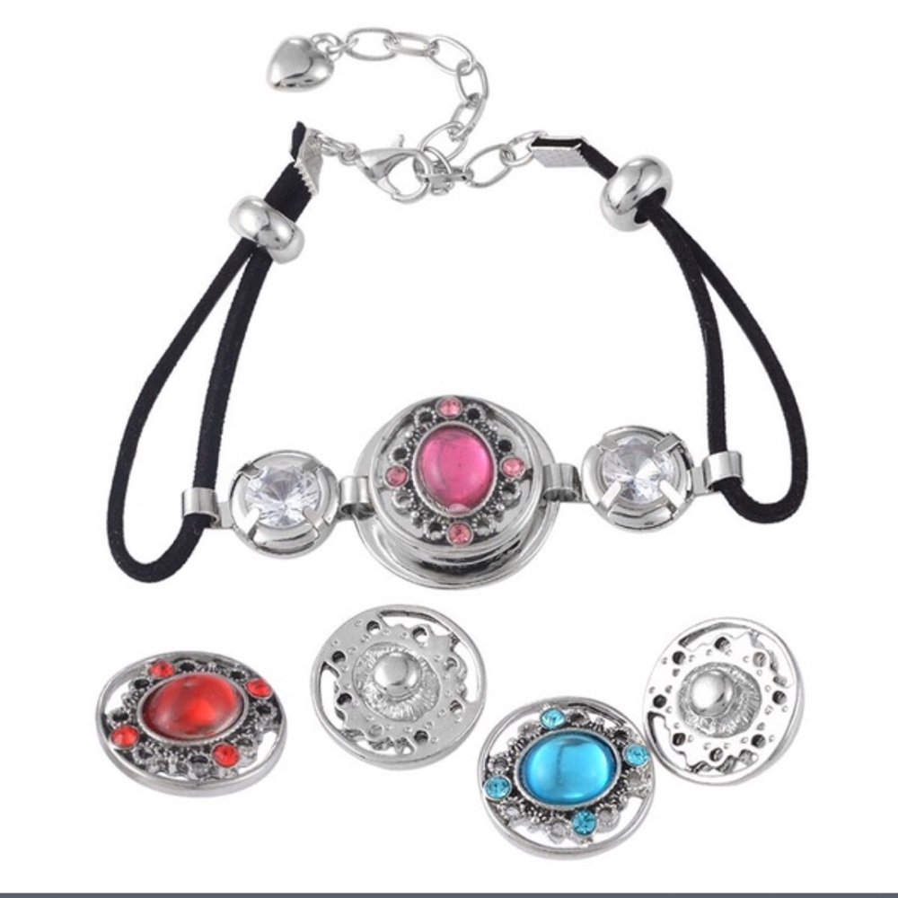 💍 BUTTON SNAP, CLASP CLOSURE LEATHER BRACELET 💍