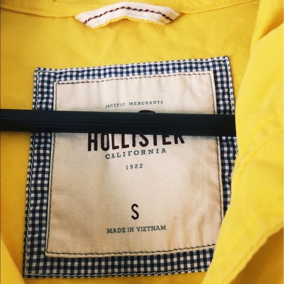 Hollister Bright Yellow Spring Jacket with Hood - Picture 5 of 6