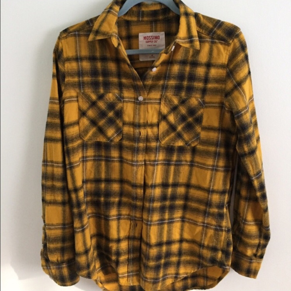 Gold and Black Soft Flannel