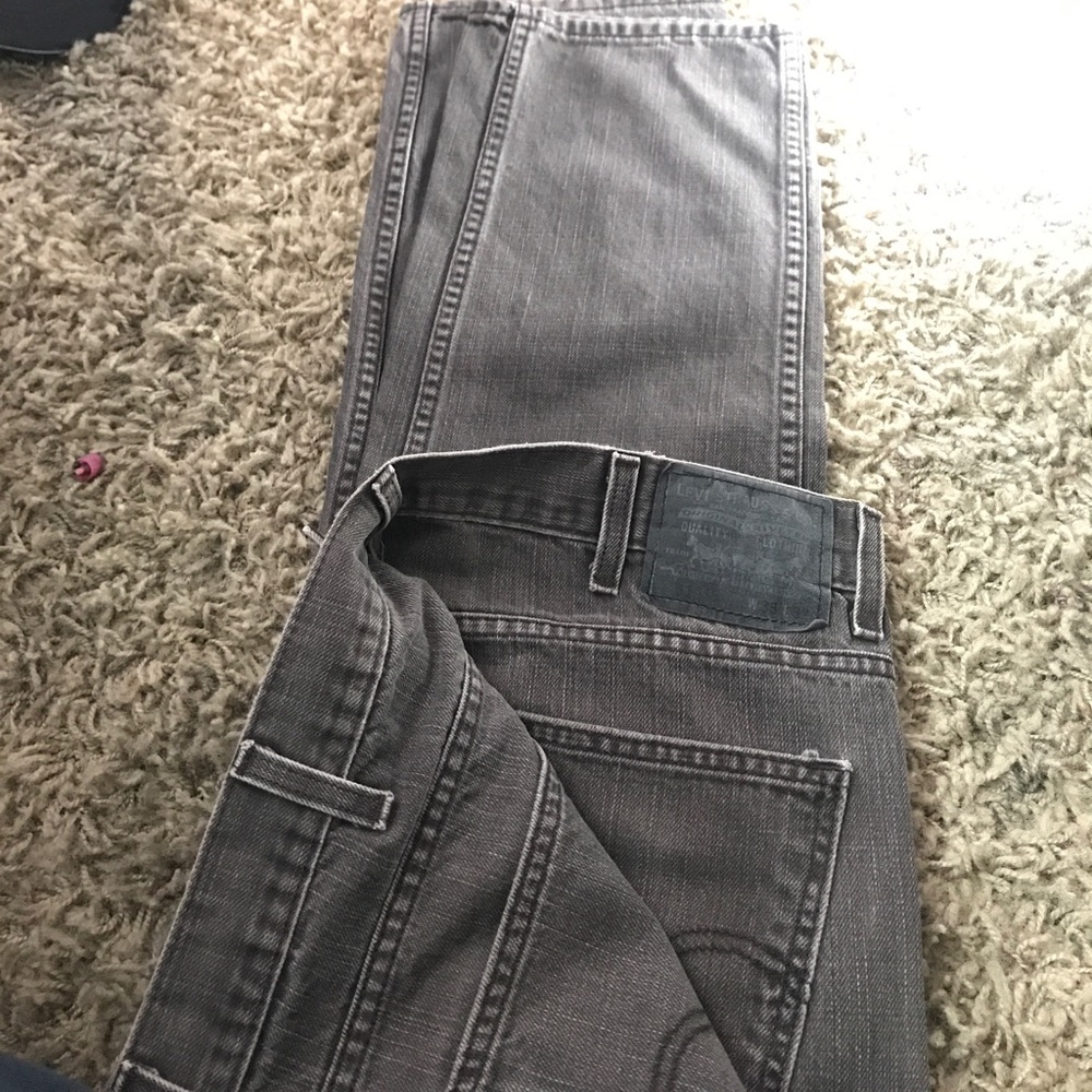 Levi 513 slim fit brown jeans 38x32