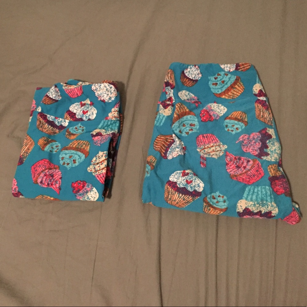 Mommy and Me Lularoe cupcake leggings