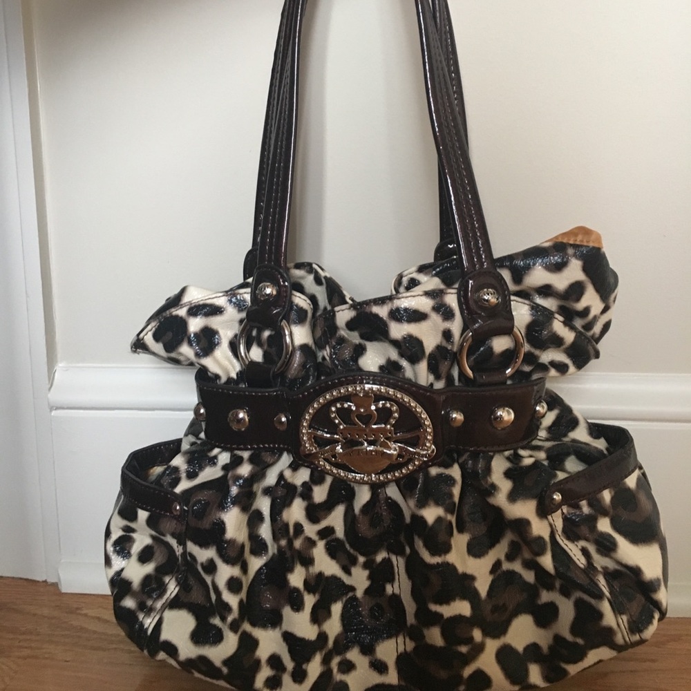 Kathy Van Zeeland leopard purse