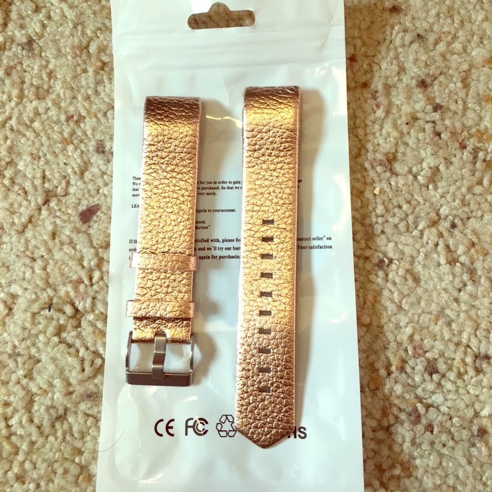 Rose gold fit bit charge 2 band