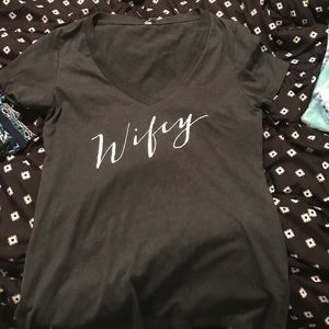 XL Grey "Wifey" Tee