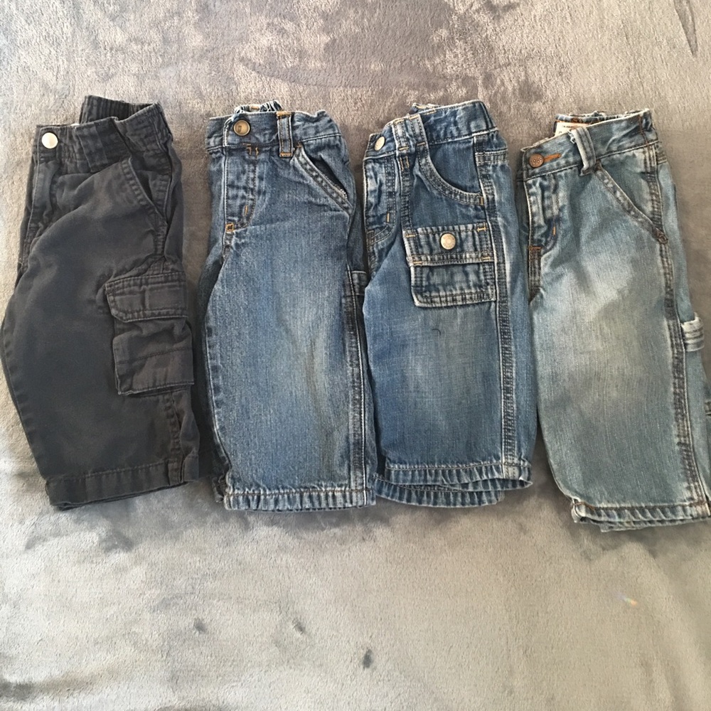 4 pairs of 6-12m pants