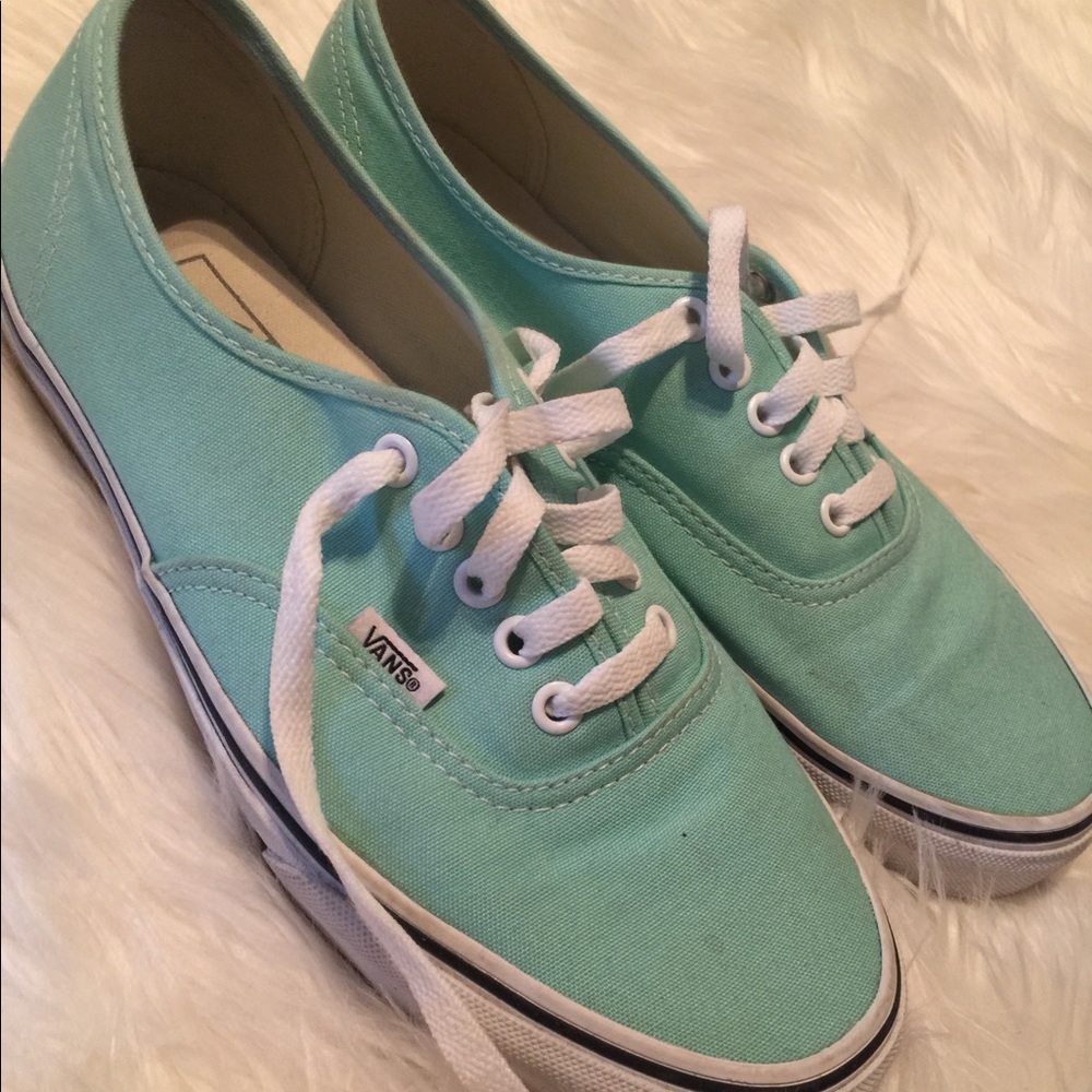 Mint green Vans