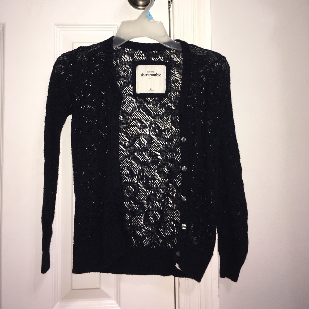 Navy Lace Light Jacket/Cardigan