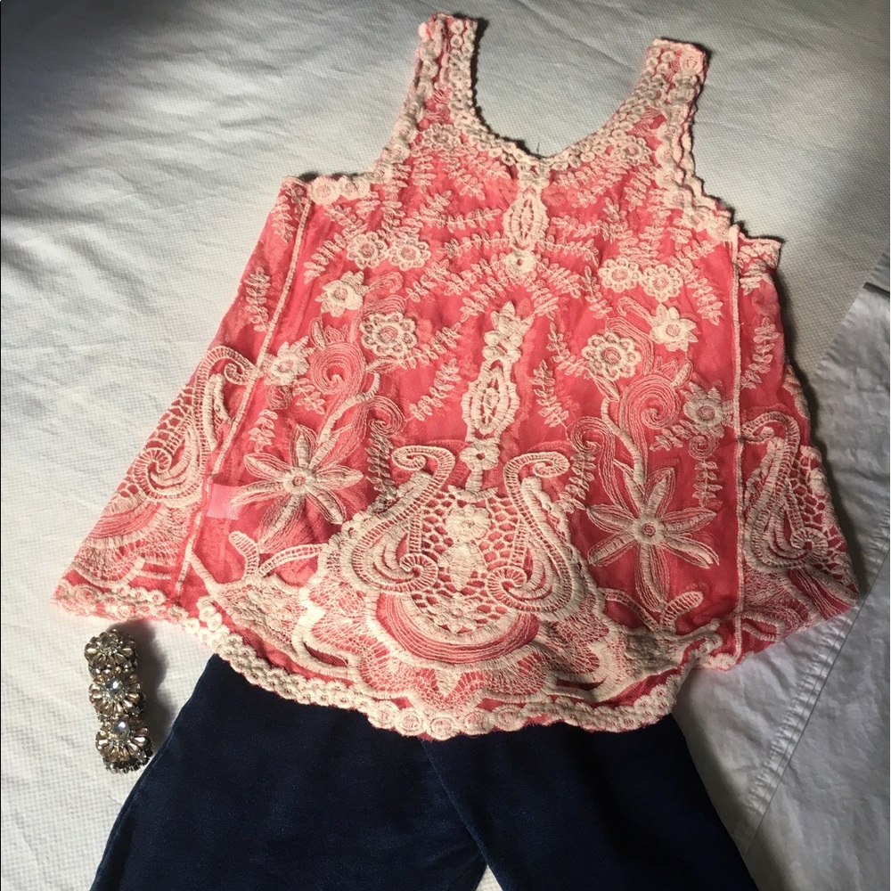 Pink Boho Chic Top