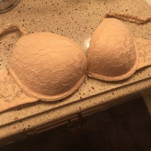 Aerie nude lace push up bra