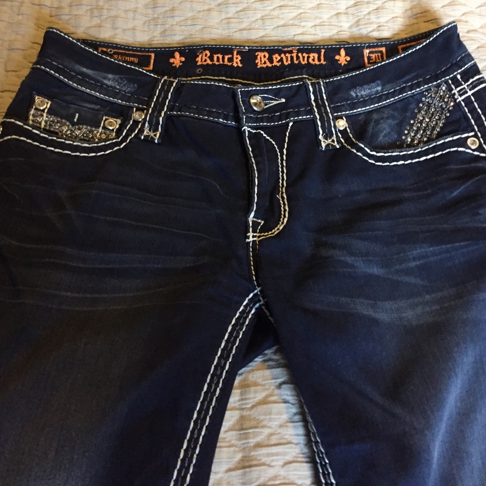 Nearly New Rock Revival Jeans