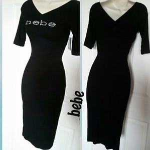 Robe BEBE Macramé Surplice - Taille M - Neuve Avec Étiquettes (NWT)