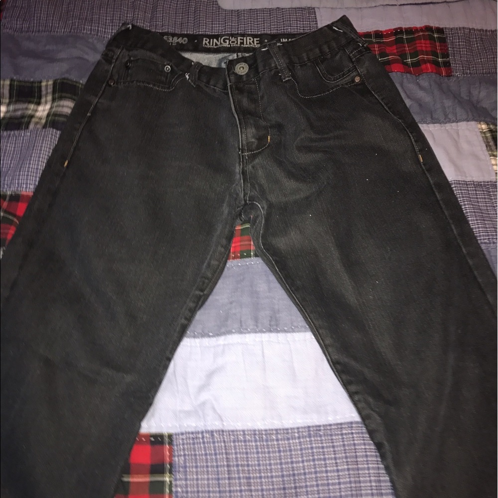Slim straight jeans