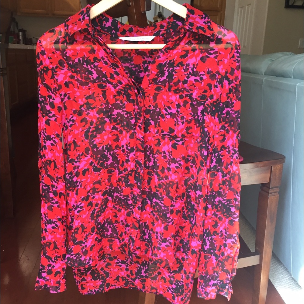 DVF silk blouse