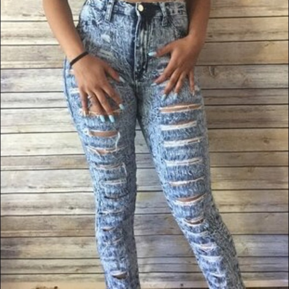 Aphrodite High Waisted Ripped Jeans