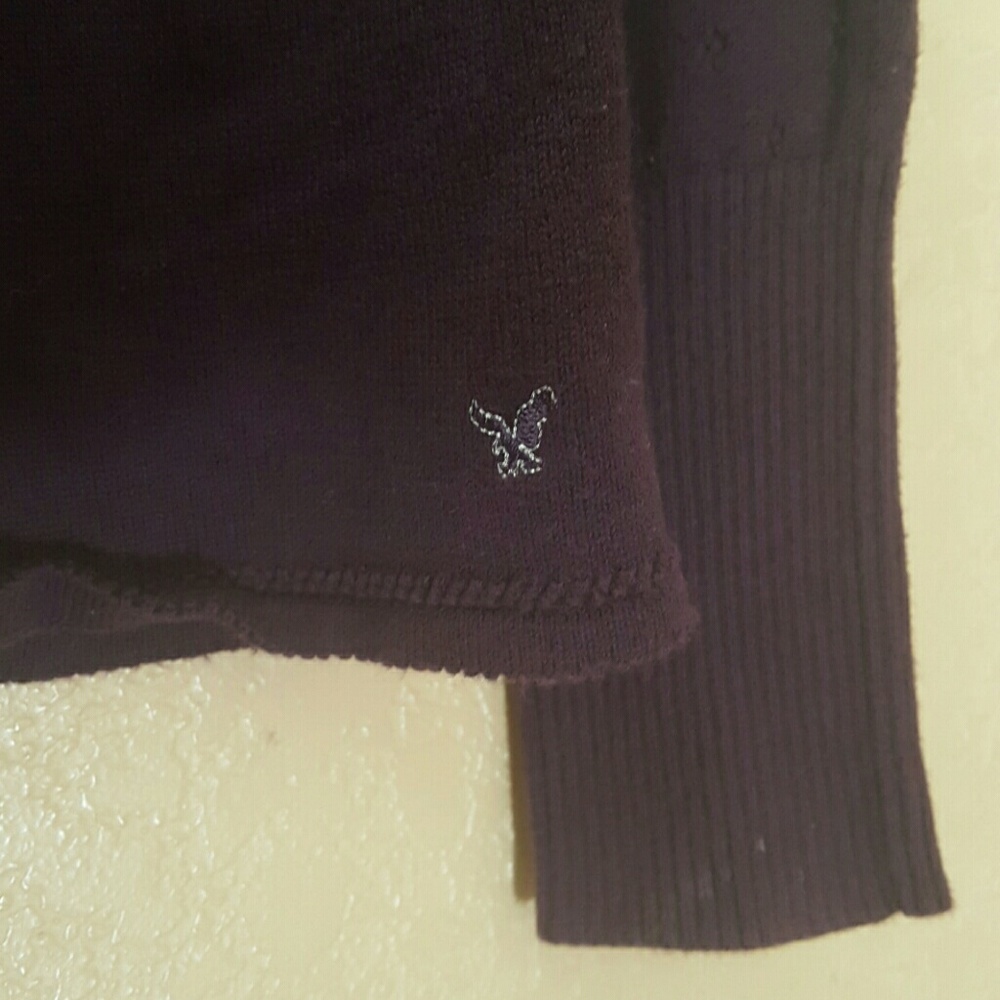 Plum Eyelet Sweater
