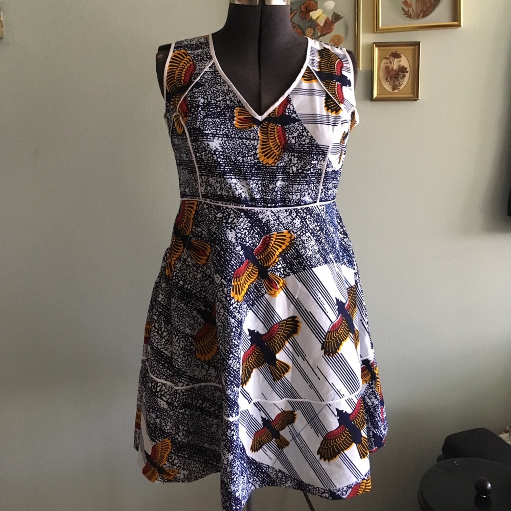 🕊 VINTAGE 70s Batik handmade sundress