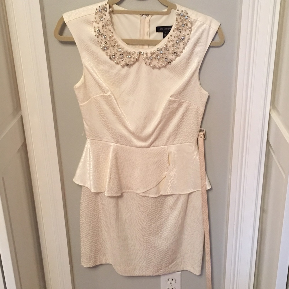 Jodi Christopher embellished collar dress