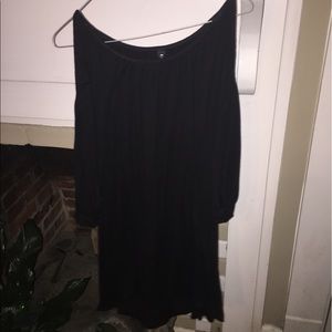 Black, cold shoulder tunic