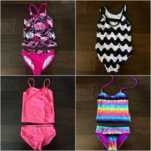 Size 4/5 Girls Swimsuits Summer BUNDLE