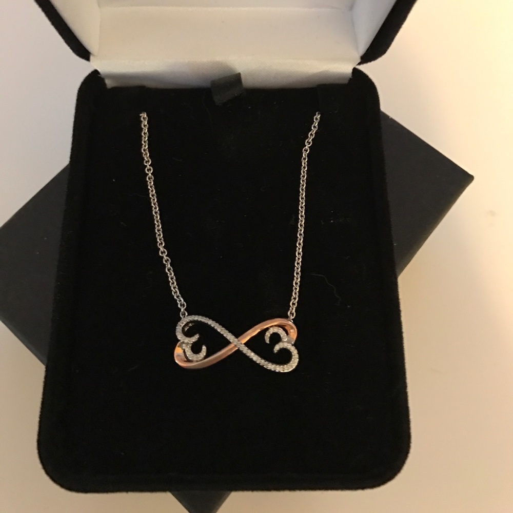 Infinity heart necklace from Kay jewelers.