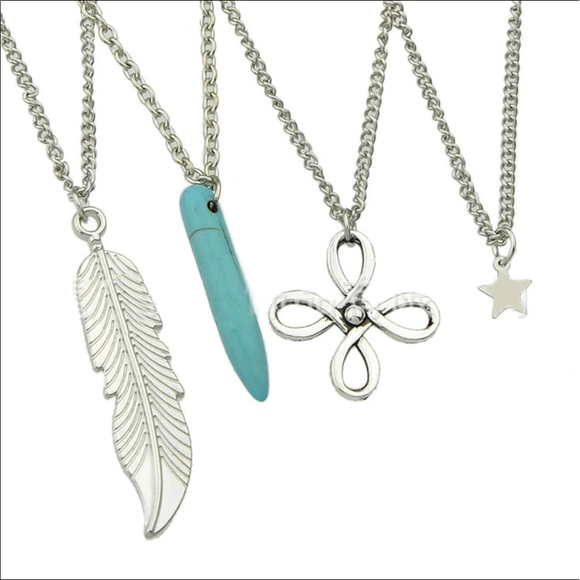 LAST ONE Bohemian Four Layer Necklace - Picture 2 of 3