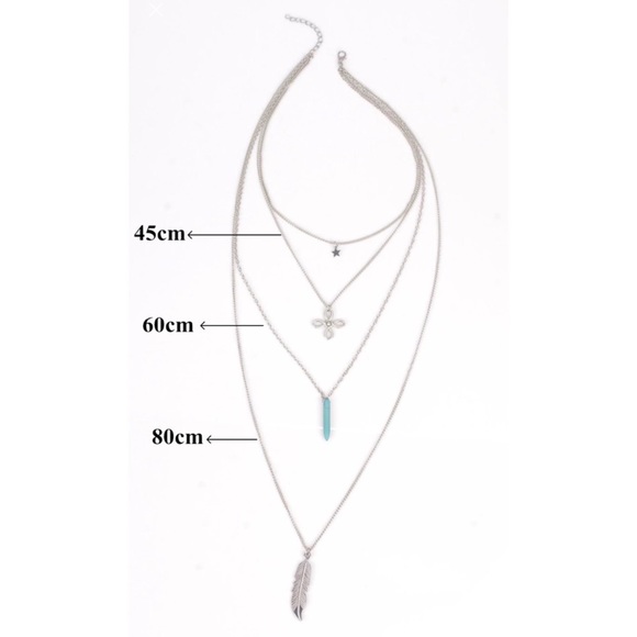 LAST ONE Bohemian Four Layer Necklace - Picture 3 of 3