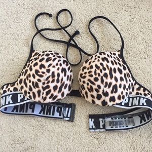 Cheetah print bikini top