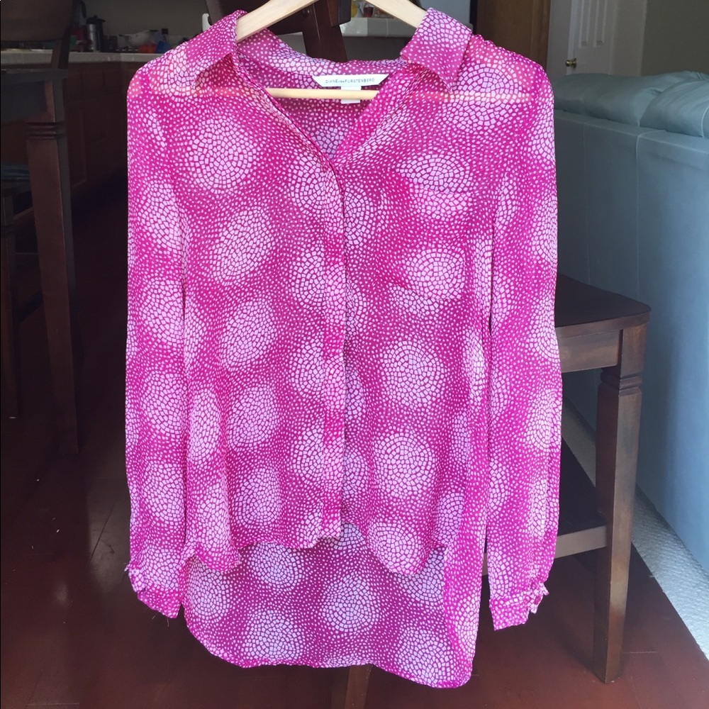 DVF silk blouse