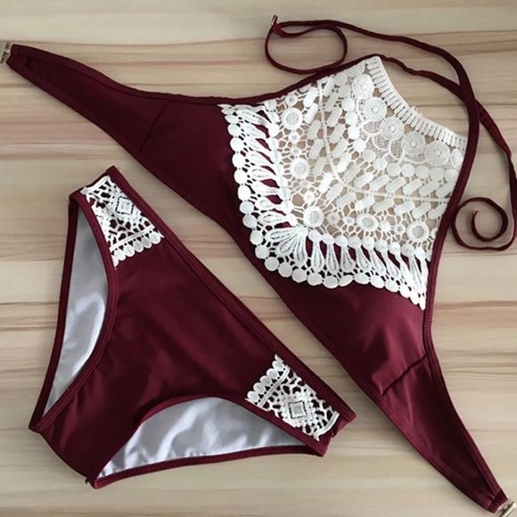 Other - Push Up, Padded Bikini with Macrame