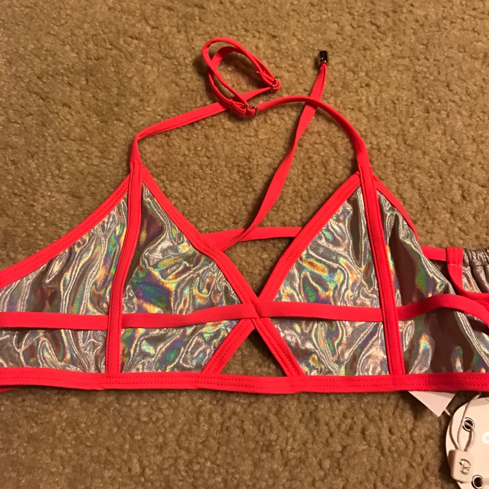 Beach bunny metallic top