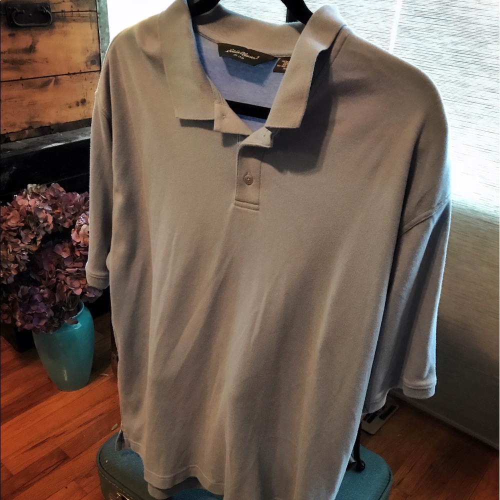 Eddie Bauer light blue polo