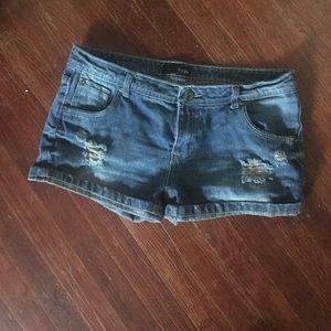 Denim shorts