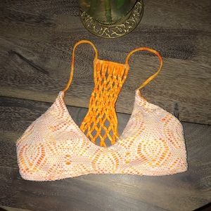 Crochet Bikini Top Large Tie Dye