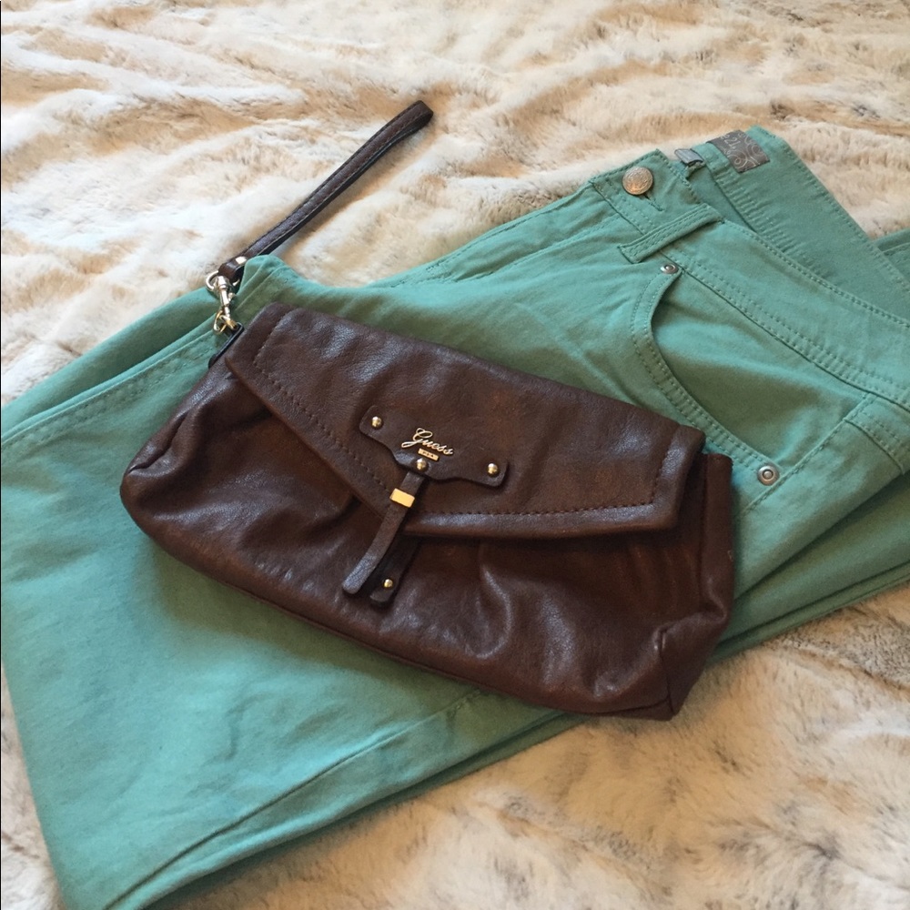 Brown Guess clutch