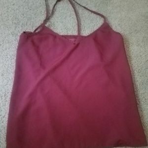 Burgundy tank top