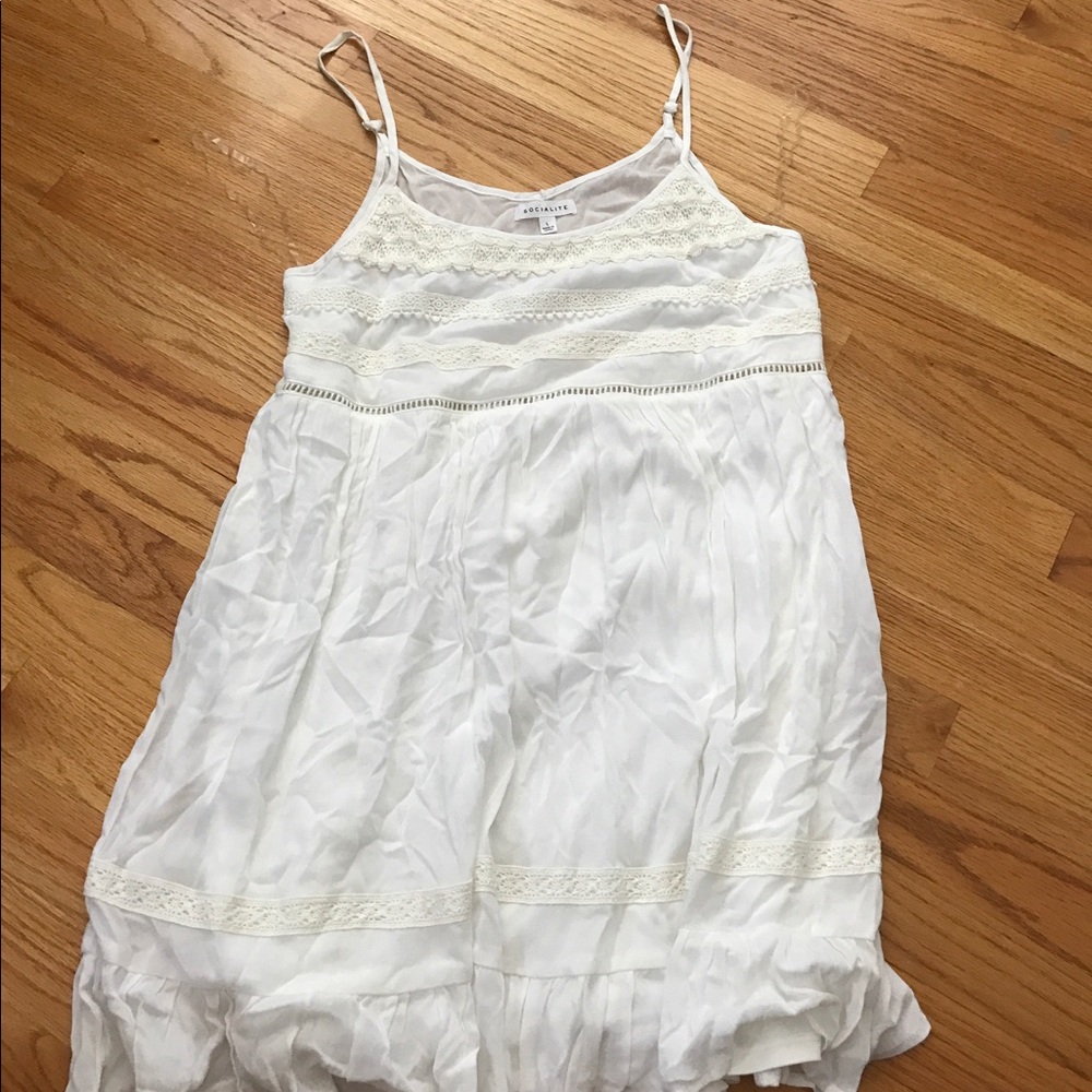 White flowy dress