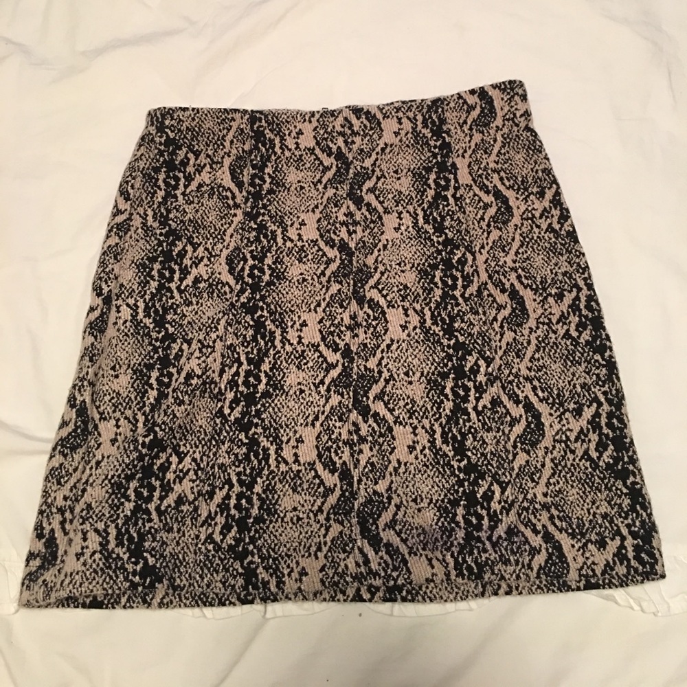 Free People Snakeskin Skirt