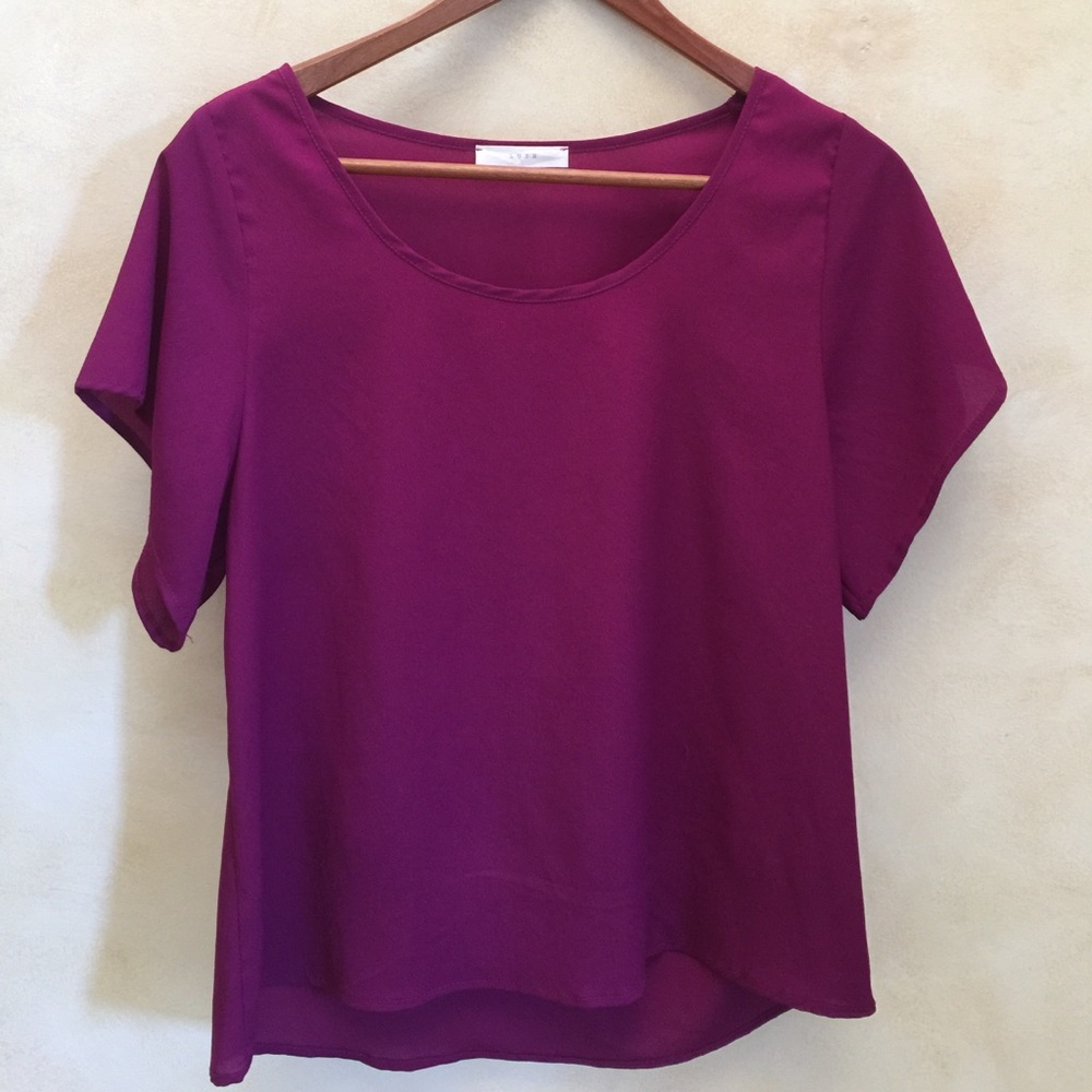Lush purple top